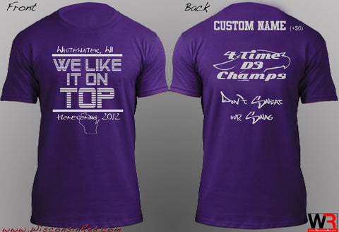 Whitewater Homecoming 2012: On Top T-shirt