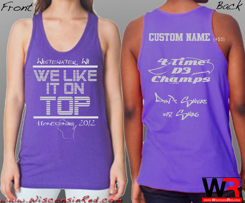 Whitewater Homecoming 2012: On Top Tank Top