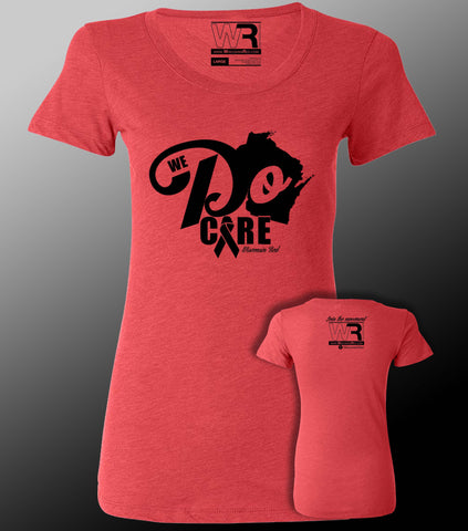 WR: Ladies We Do Care T-Shirt - Red